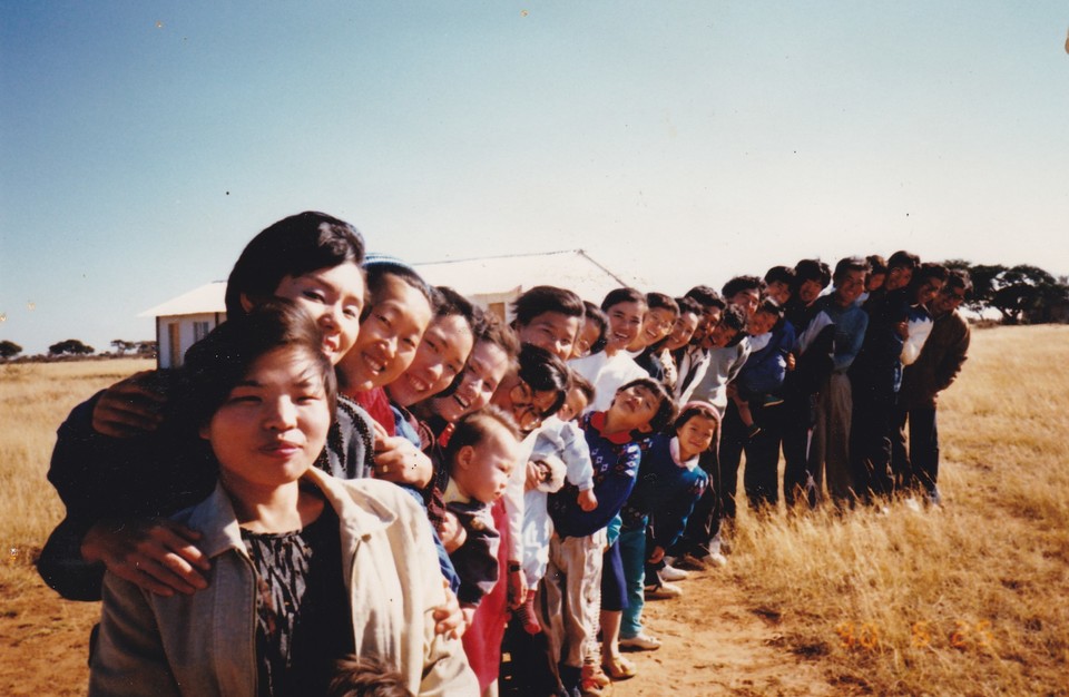 1990년 보츠와나 초기 한국인 청년봉사자들과 함께